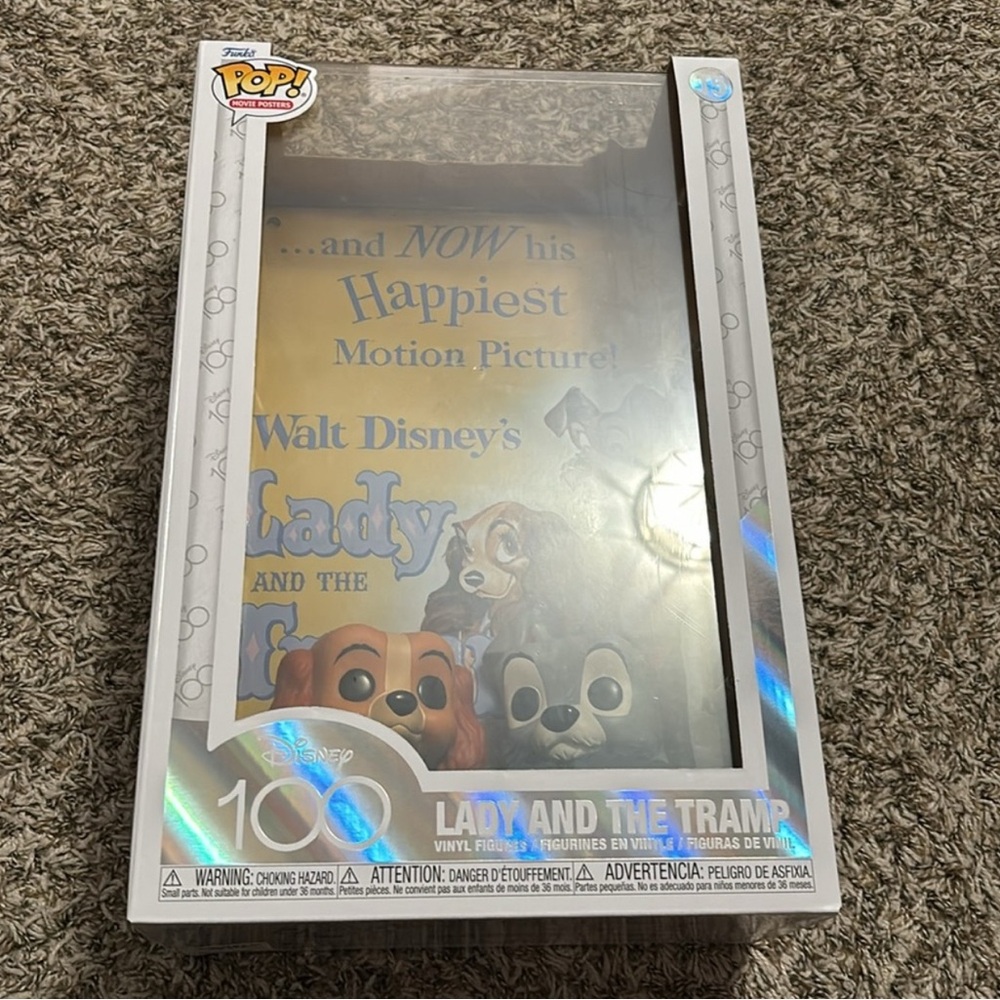 Funko Pop! Movie Poster Edition Disney's "Lady and the Tramp” 100th Anniversary - Picture 3 of 14